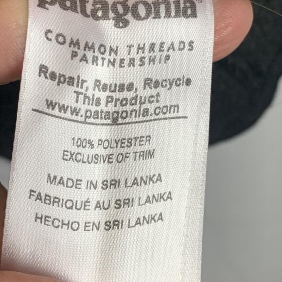 Patagonia Sweater Vest Women Small Black Better Sweater Fleece Full Zip Outdoors - Picture 7 of 7